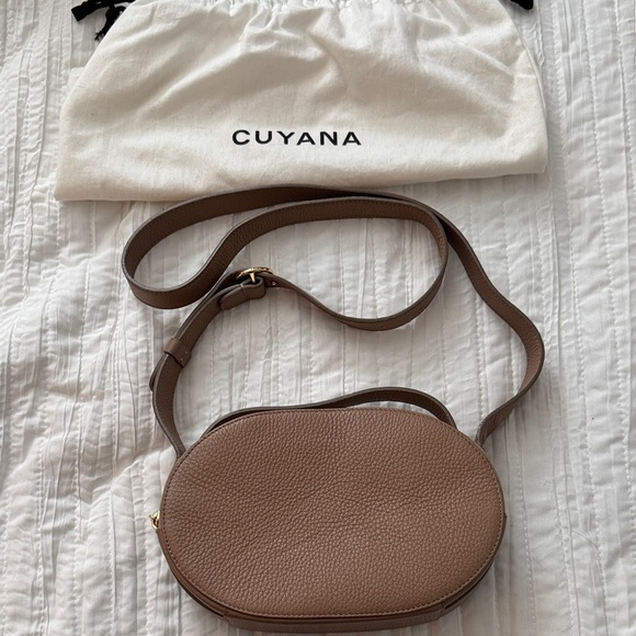 Cuyana Top Handle Leather Crossbody Bag - Picture 1 of 13